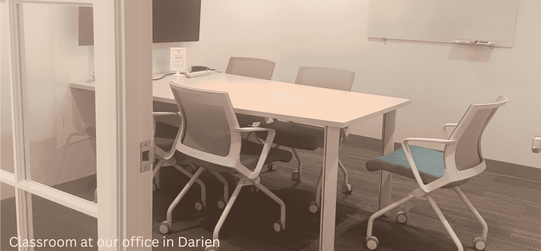 Classroom space at the My Tutor and Me office in Darien